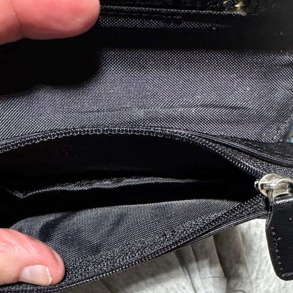 Burberry Beige Plaid and Black Cosmetic Pouch with mirror - Picture 4 of 5